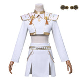 KPop Demon Hunters (2025) What It Sounds Like Zoey White Set Stage Outfits Cosplay Costume
